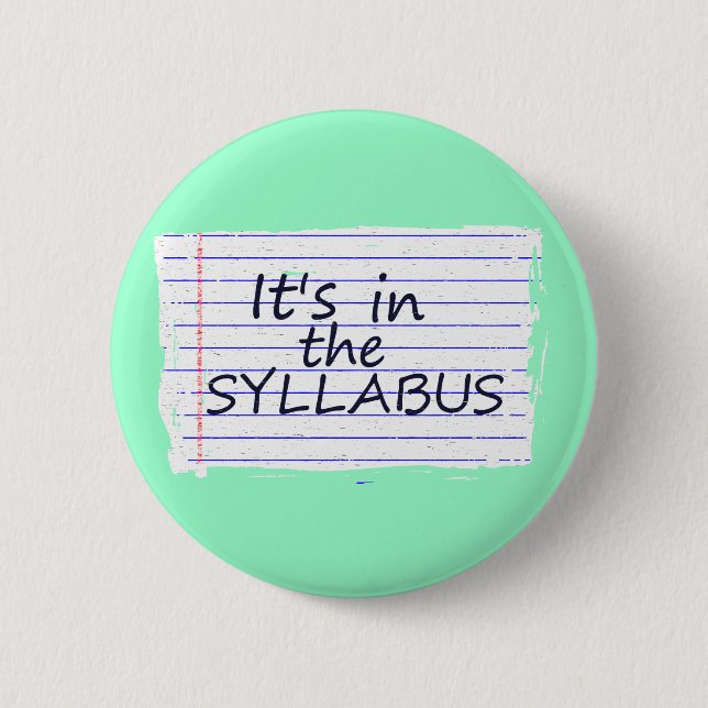 Bóton Redondo 5.08cm Professor engraçado Botão da faculdade (Frente)