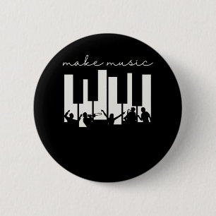 Bóton Redondo 5.08cm Professora de Música da Orquestra Banda de Músic