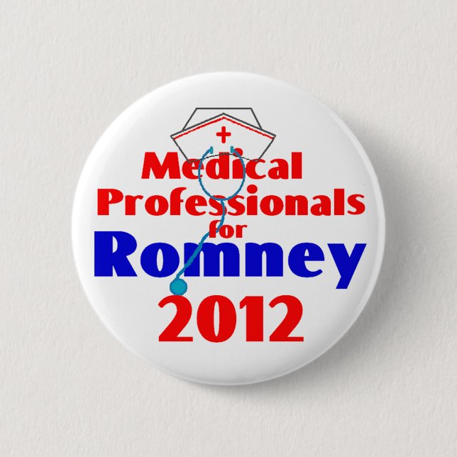 Bóton Redondo 5.08cm PROFISSIONAIS MÉDICOS de Romney (Frente)