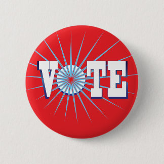 Bóton Redondo 5.08cm Promova a Votação com este VOTE Vermelho