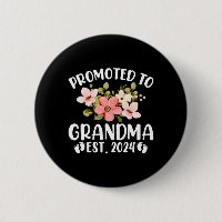 Promovido À Avó 2024 Pela Primeira Vez Nana Floral