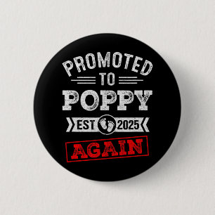 Bóton Redondo 5.08cm Promovido À Poppy Novamente Anunciante De Gravidez