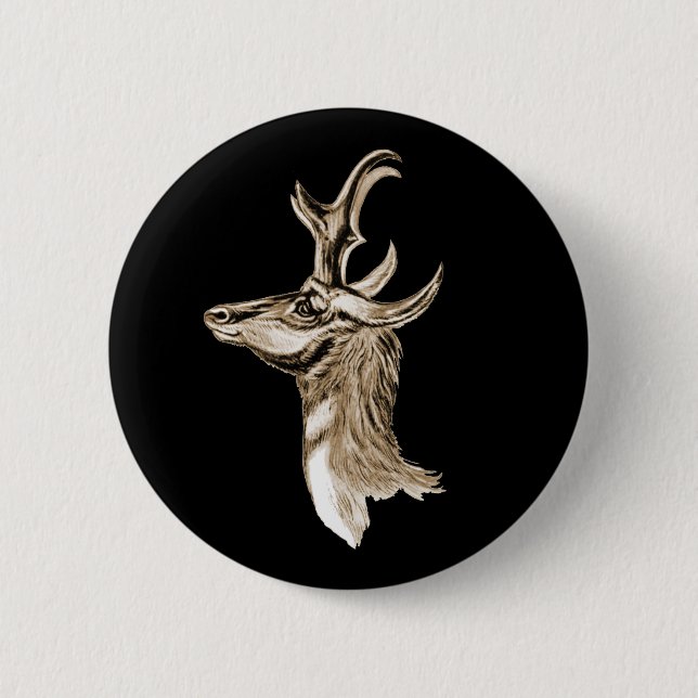 Bóton Redondo 5.08cm Pronghorn (Frente)