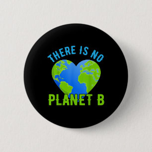 Bóton Redondo 5.08cm Proteção Ambiental, Coração Terra, Não Há