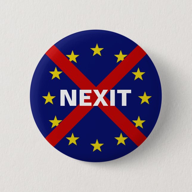 Bóton Redondo 5.08cm Protest button NEXIT EU (Frente)