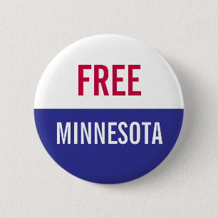 Bóton Redondo 5.08cm Protesto Livre Minnesota