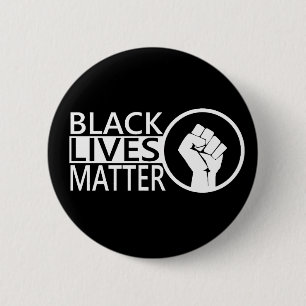 Bóton Redondo 5.08cm Protesto preto do #blacklivesmatter da matéria da