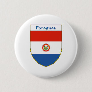 Bóton Redondo 5.08cm Protetor da bandeira de Paraguai