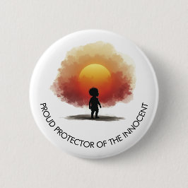 Bóton Redondo 5.08cm Protetor Pró-Vida dos Inocentes Botão