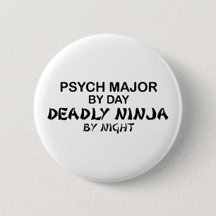 Bóton Redondo 5.08cm Psych Ninja mortal principal