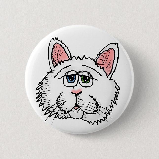 Bóton Redondo 5.08cm PT o botão Qat (Frente)