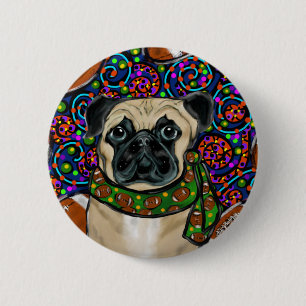 Bóton Redondo 5.08cm Pug
