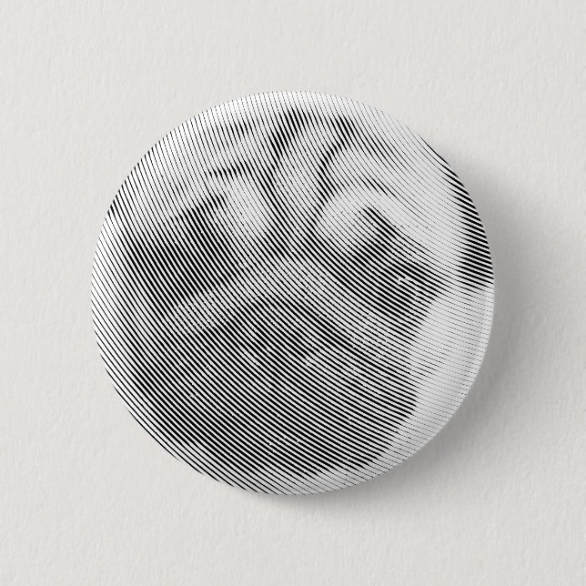 Bóton Redondo 5.08cm Pug Face (Frente)
