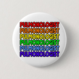 Bóton Redondo 5.08cm Pulmonólogo Arco-Íris