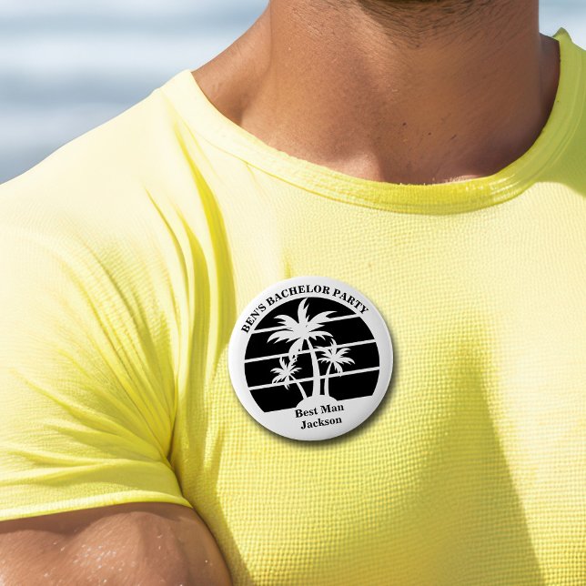 Bóton Redondo 5.08cm Pulseira de Identificação para Despedida de Soltei (Criador carregado)