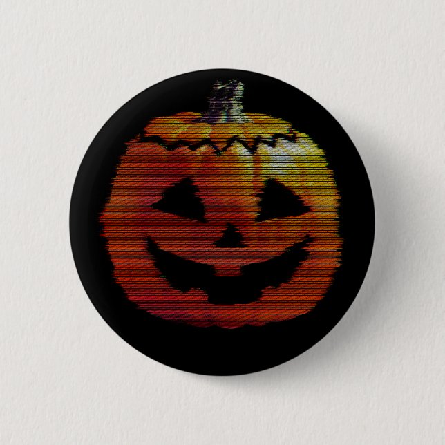 Bóton Redondo 5.08cm Pumpkin de TV reluzente (Frente)