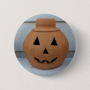 Bóton Redondo 5.08cm Pumpkin do Top Hat