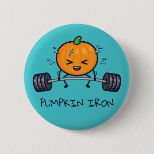Bóton Redondo 5.08cm Pumpkin Iron Pun