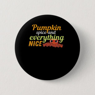 Bóton Redondo 5.08cm Pumpkin Spice e tudo o que é bom Halloween Basic D