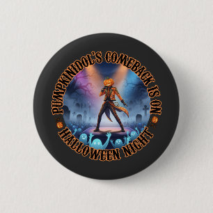 Bóton Redondo 5.08cm Pumpkinidol Halloween Concert Ghost Fans Spooky