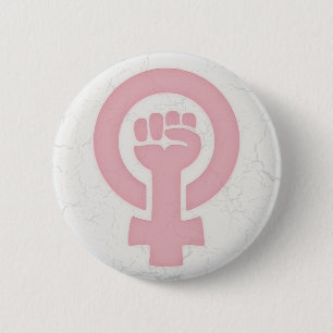 Bóton Redondo 5.08cm Punho feminista