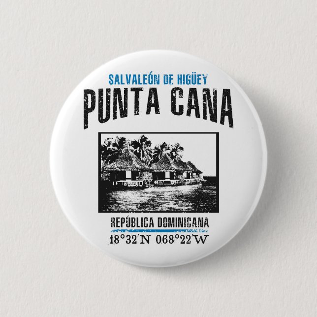 Bóton Redondo 5.08cm Punta Cana (Frente)