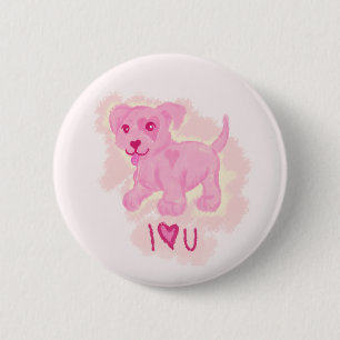 Bóton Redondo 5.08cm Puppia Rosa