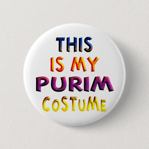 Bóton Redondo 5.08cm Purim Costume