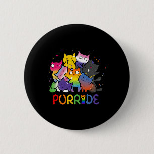 Bóton Redondo 5.08cm Purride Cat Pride Ally Lgbt Amantes de os animais