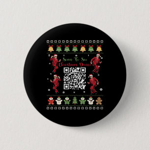 Bóton Redondo 5.08cm Qr Trump Dance Code Presidente Dance Code Natal