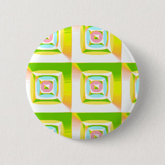 Bóton Redondo 5.08cm Quadrados 3D Inflados Verde Lima Amarelo Azul Rosa