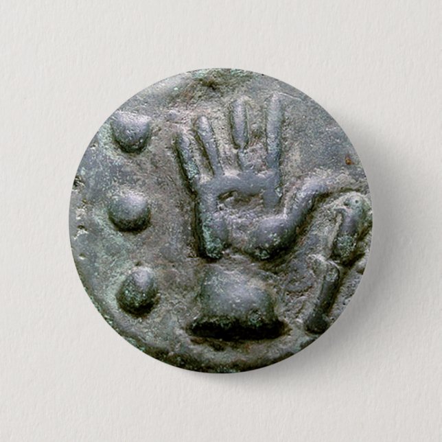 Bóton Redondo 5.08cm Quadrantes Grave Aes de Mão Direita (Frente)