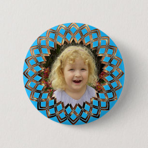 Bóton Redondo 5.08cm Quadro do ouro para sua foto