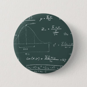 Bóton Redondo 5.08cm Quadro-negro das estatísticas