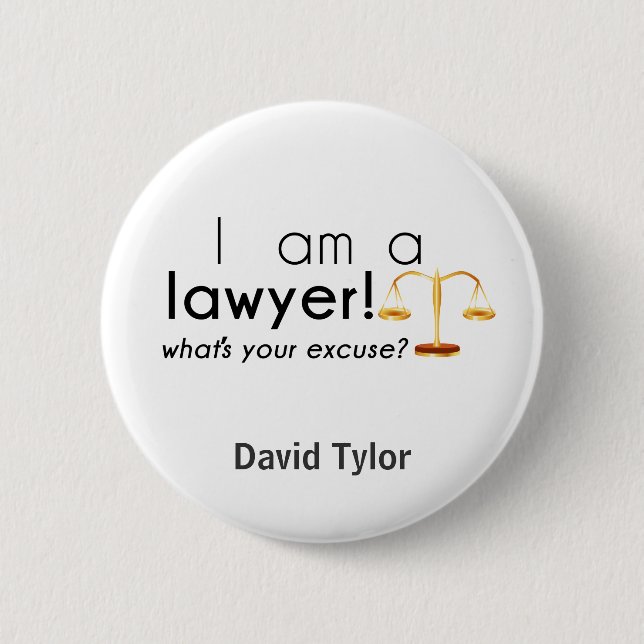 Bóton Redondo 5.08cm qual é a sua desculpa? (Frente)