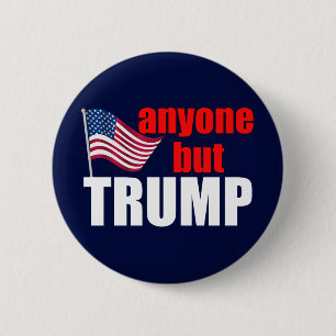 Bóton Redondo 5.08cm Qualquer um menos Trump em 2020