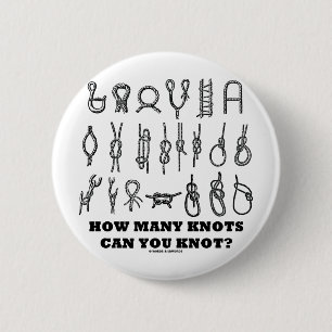 Bóton Redondo 5.08cm Quantos nós pode você atar?