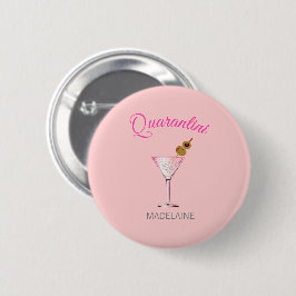 Bóton Redondo 5.08cm Quarantini Personal Coctail Vidro Rosa