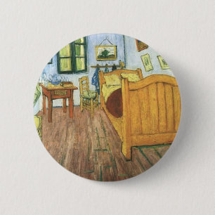 Bóton Redondo 5.08cm Quarto de Van Gogh em Arles