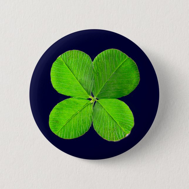 Bóton Redondo 5.08cm Quatro Folhas De Pé O MUSEUM Zazzle Dons (Frente)
