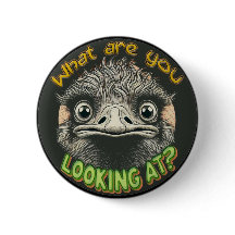 "Que Avestruz" Botão Divertido