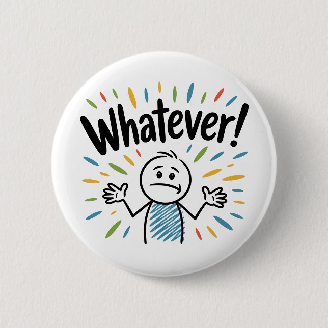 Bóton Redondo 5.08cm Que seja! (Frente)