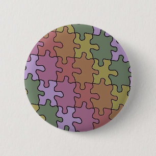 Bóton Redondo 5.08cm quebra-cabeça de autismo 35
