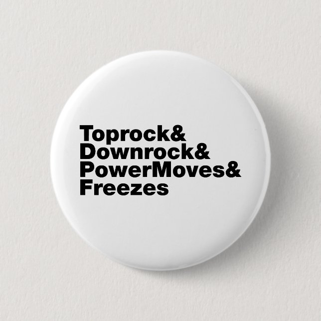 Bóton Redondo 5.08cm Quebrando Movimentos (Breakdancing) (Frente)