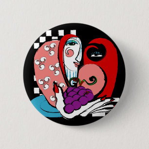 Bóton Redondo 5.08cm queenie