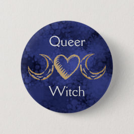Bóton Redondo 5.08cm Queer Witch