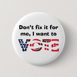Bóton Redondo 5.08cm Quero Votar