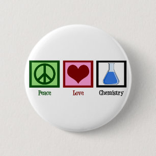 Bóton Redondo 5.08cm Química do amor da paz