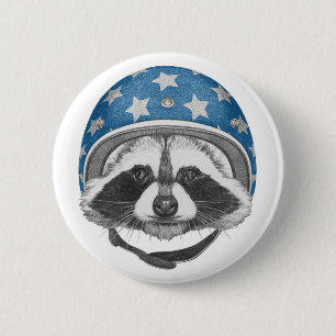 Bóton Redondo 5.08cm Raccoon Daredevil