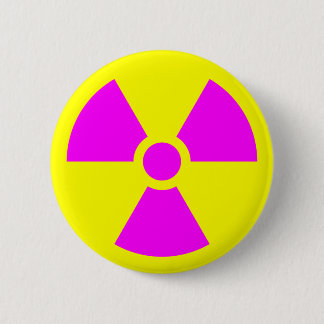 Bóton Redondo 5.08cm Radiation Warning Symbol